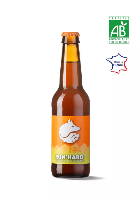 BLONDE beer without alcohol or gluten 33cl - RUN'HARD