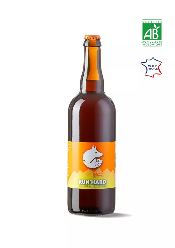 BLONDE beer without alcohol or gluten 75cl - RUN'HARD