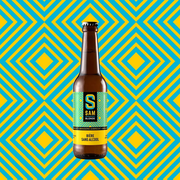 SAM blond beer without alcohol 0.5% - 75 cl bottle