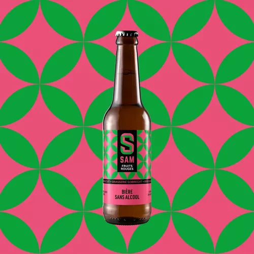 SAM red fruits beer without alcohol 0.5% - 75 cl bottle