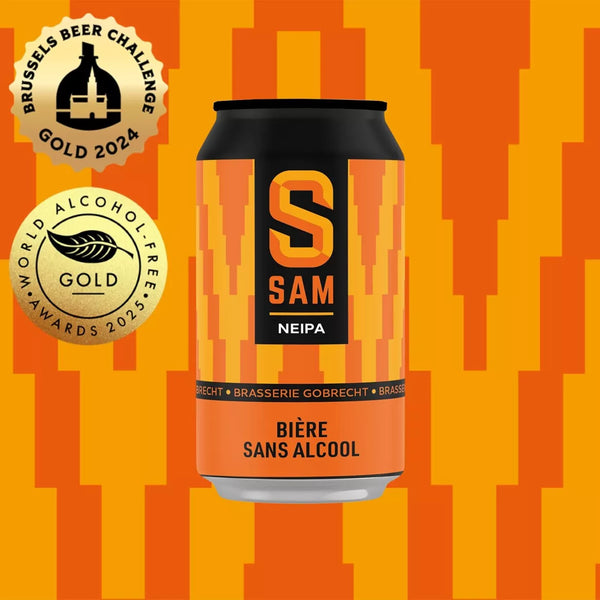 SAM NEIPA beer without alcohol 0.5% - 33 cl can