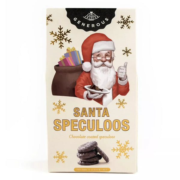 Santa Speculoos covered in dark chocolate