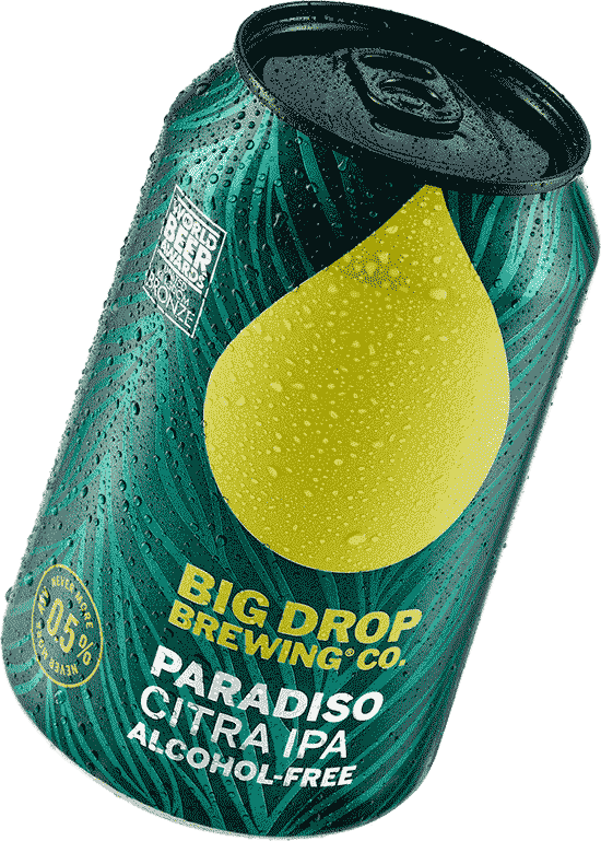 Bière Big Drop Paradiso Citra IPA 0,5% sans alcool 🥂 Sanzalc, la cave sans alcool et sans complexe