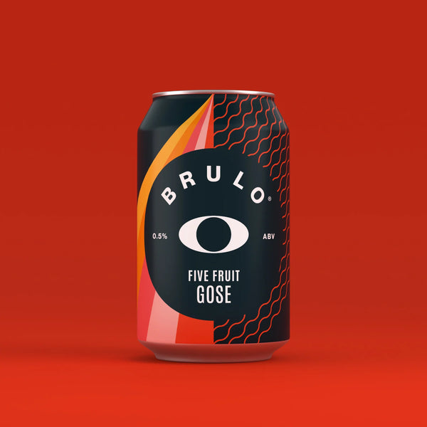 Brulo 5 fruit Gose beer without alcohol 0.5%