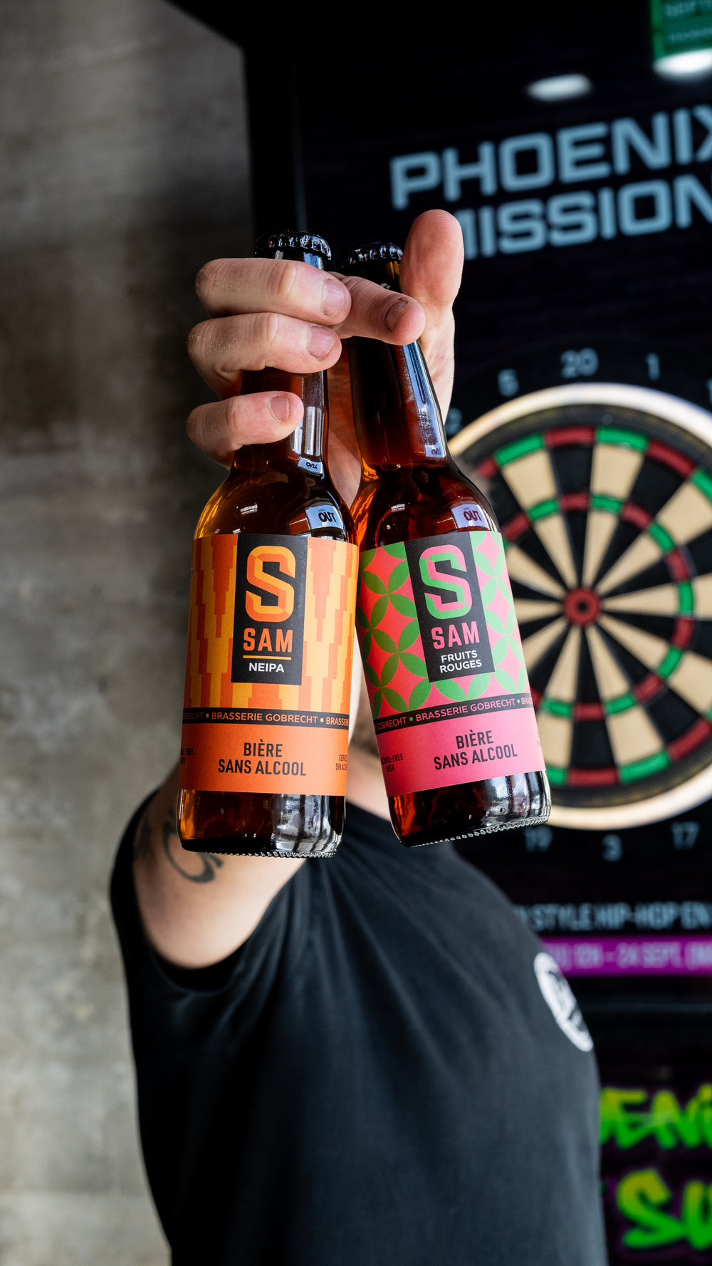 SAM red fruit beer without alcohol 0.5% - 33 cl bottle