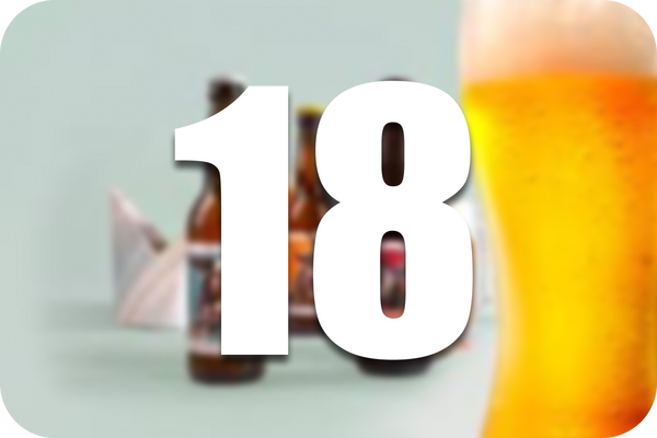 Pack of 18 non-alcoholic beers