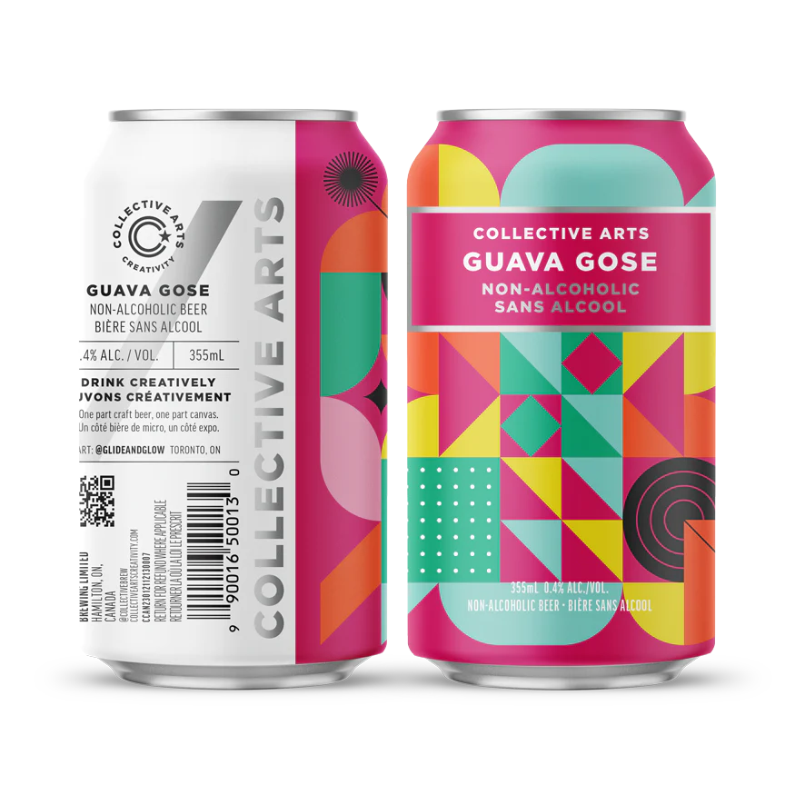 Collective Arts Guava Gose beer without alcohol 0.4%