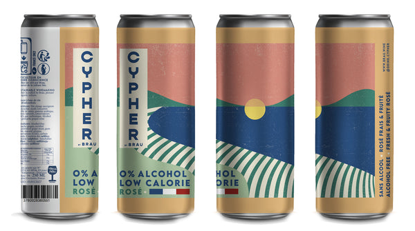 CYPHER Grenache rosé wine without alcohol 0.0% - Can