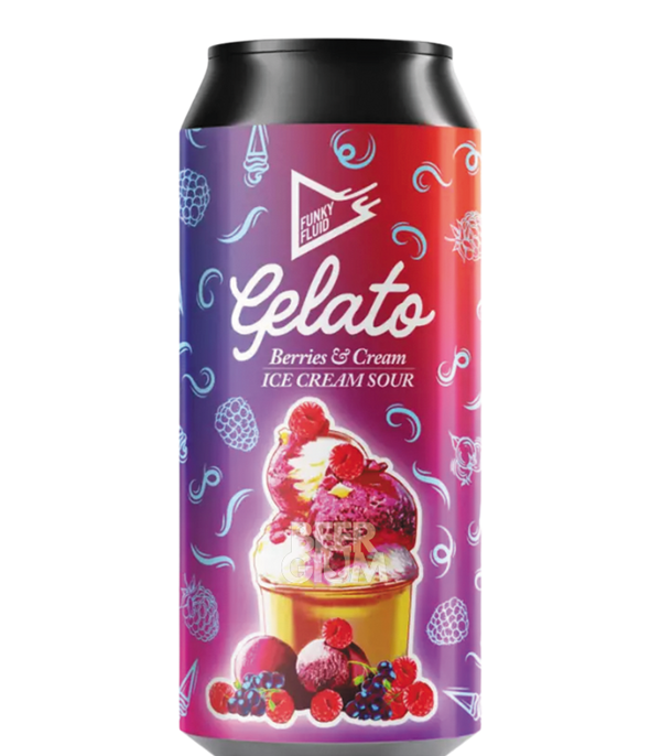 Funky Fluid Free Gelato Berries & Cream beer without alcohol 0.5%