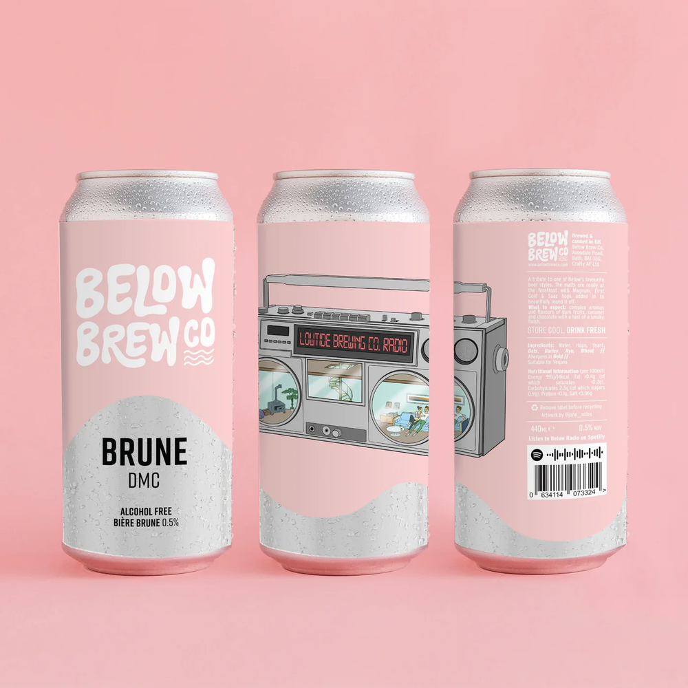 Below Brew Beer - Brune DMC without alcohol 0.5%