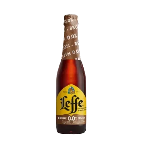 Dark Leffe beer without alcohol 0.0%
