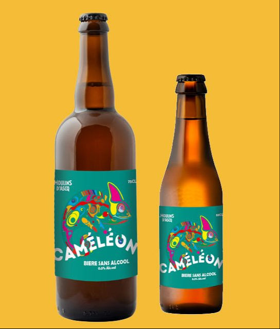 Chameleon blond beer Moulins d'Ascq alcohol-free 0.5%